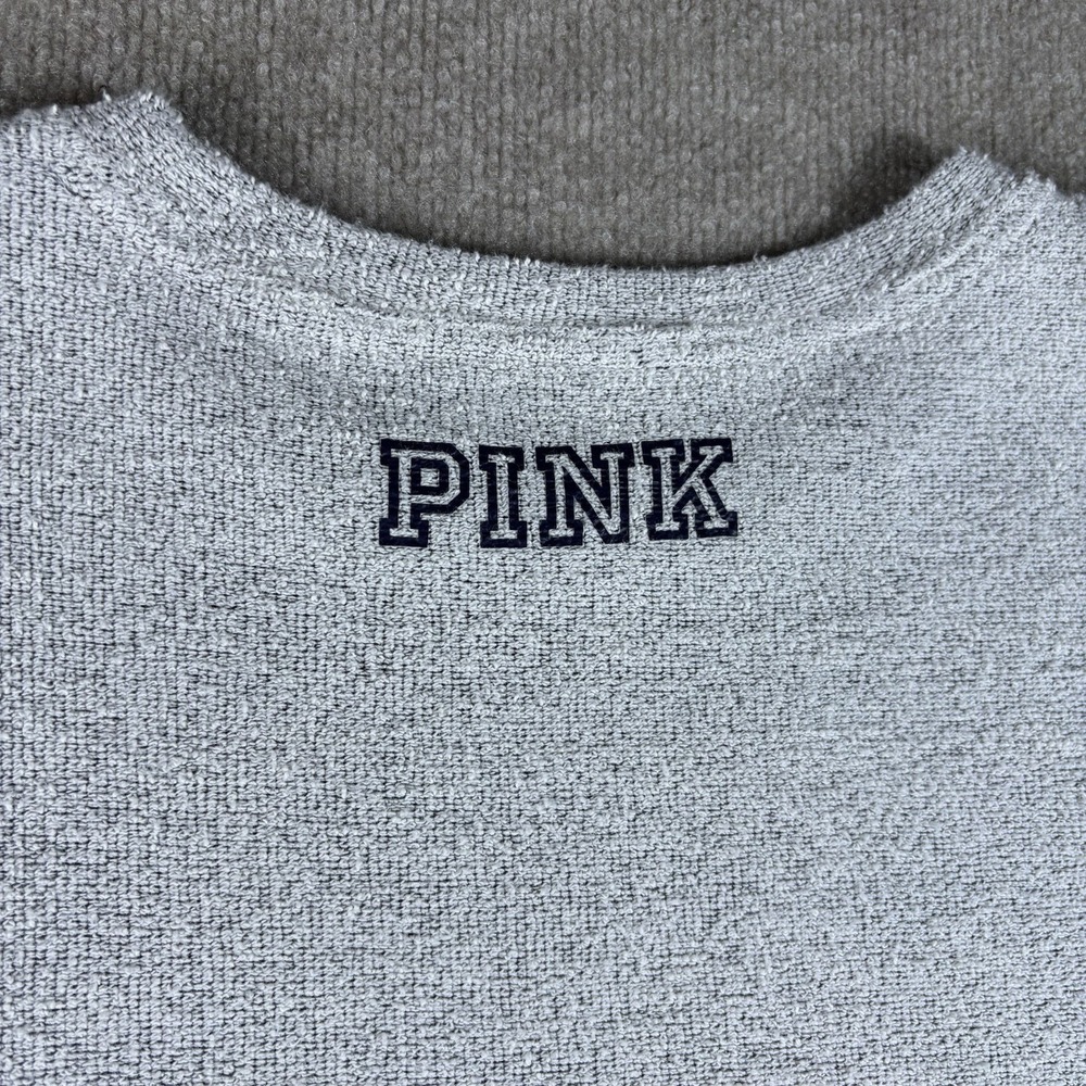 PINK Victoria's Secret Indiana Indians Gray Terry Crewneck Sweatshirt M - Picture 7 of 9